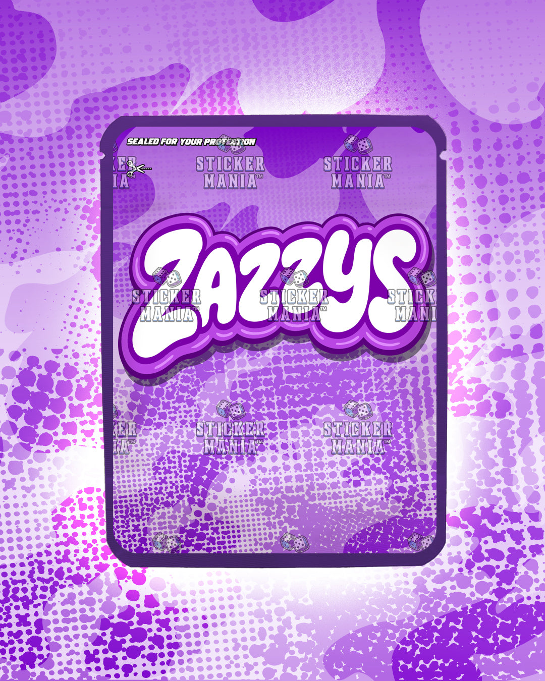 Zazzys Ube Ice Cream | Pre-Made Sticker Bag | 3.5g