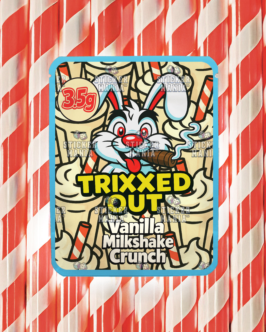 Trixxed Out - Vanilla Milkshake Crunch | Pre-Made Sticker Bag | 3.5g