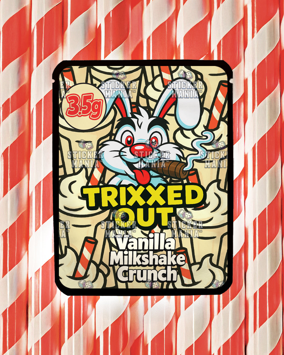 Trixxed Out - Vanilla Milkshake Crunch | Pre-Made Sticker Bag | 3.5g
