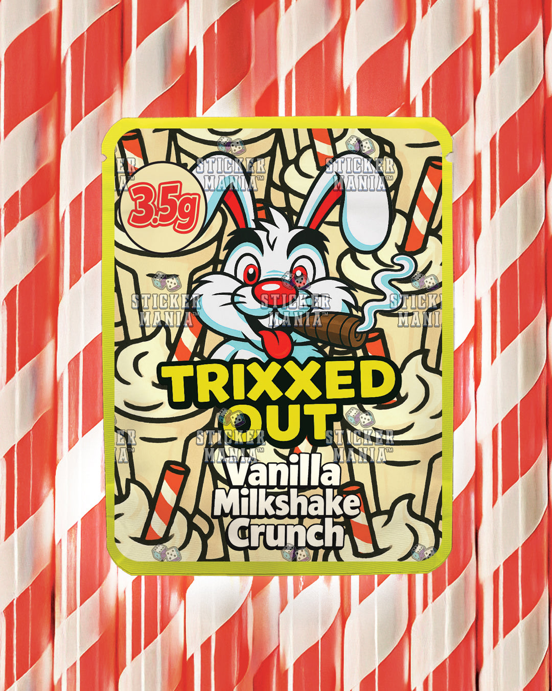 Trixxed Out - Vanilla Milkshake Crunch | Pre-Made Sticker Bag | 3.5g
