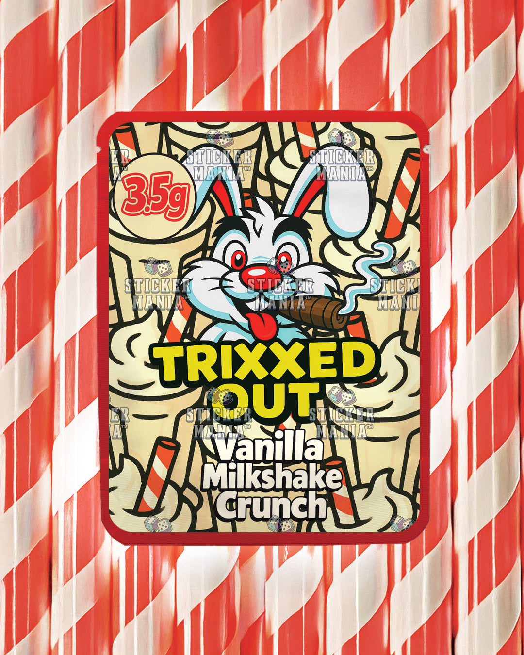 Trixxed Out - Vanilla Milkshake Crunch | Pre-Made Sticker Bag | 3.5g