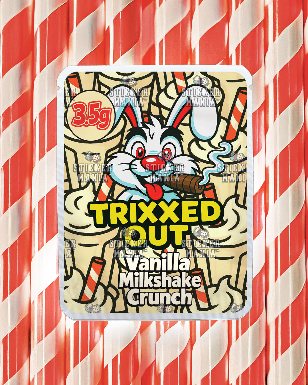 Trixxed Out - Vanilla Milkshake Crunch | Pre-Made Sticker Bag | 3.5g