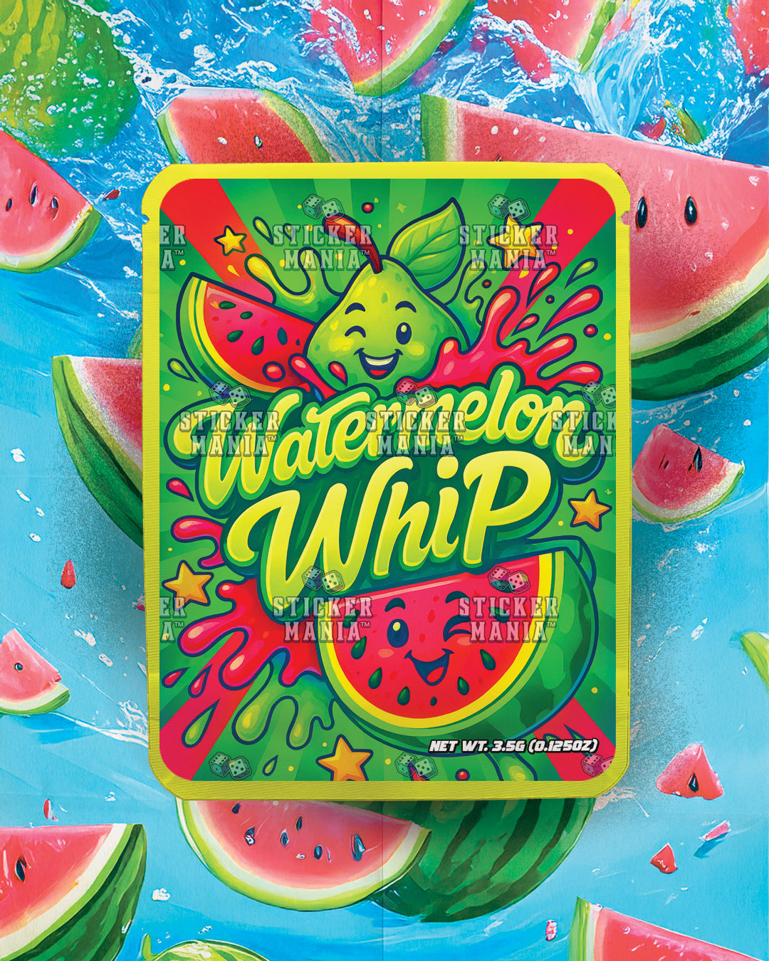 Watermelon Whip | Pre-Made Sticker Bag | 3.5g