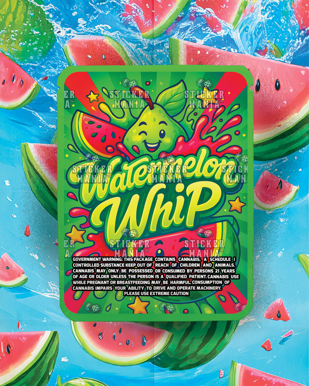 Watermelon Whip | Pre-Made Sticker Bag | 3.5g