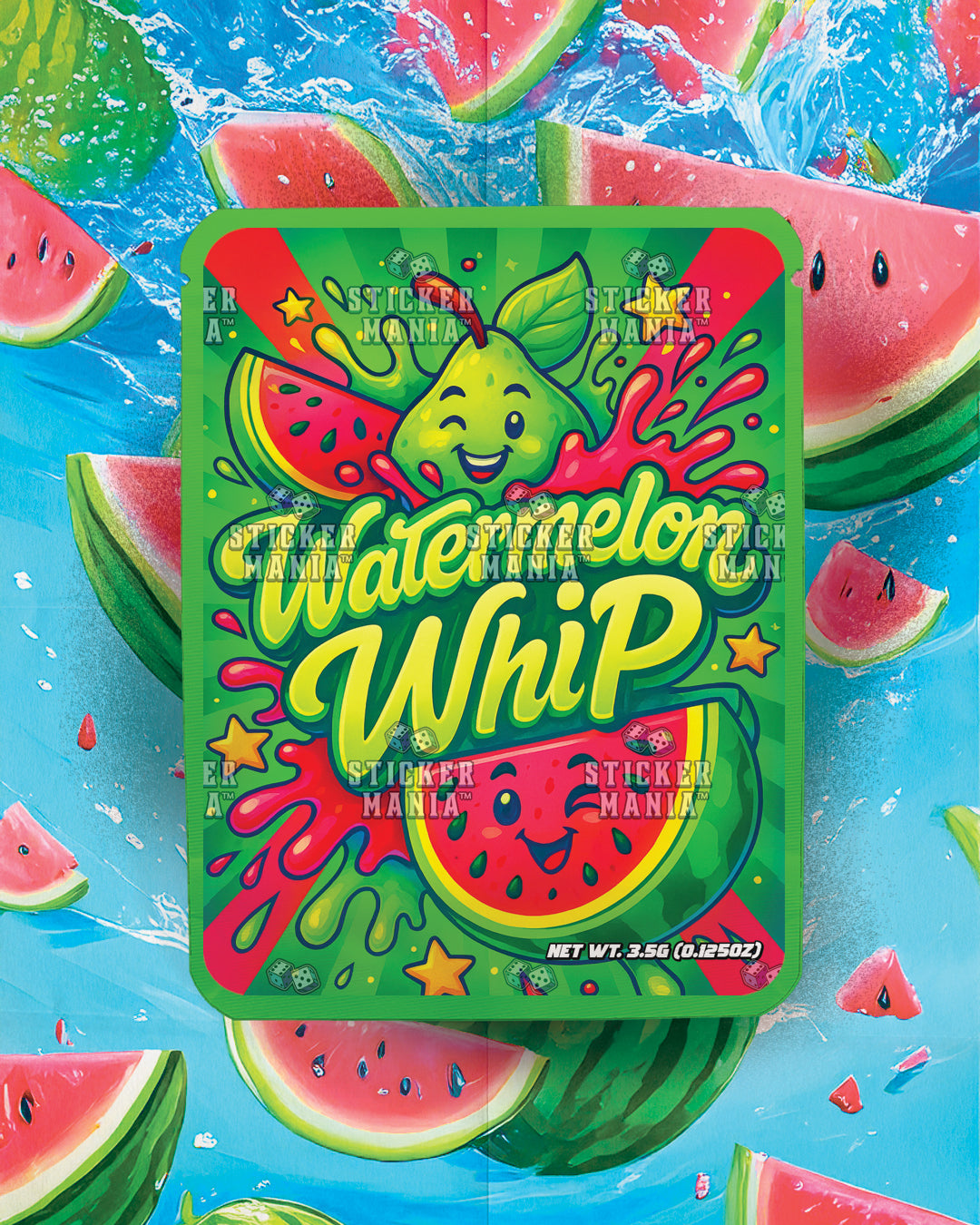 Watermelon Whip | Pre-Made Sticker Bag | 3.5g