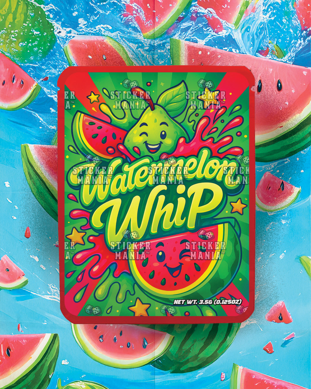 Watermelon Whip | Pre-Made Sticker Bag | 3.5g