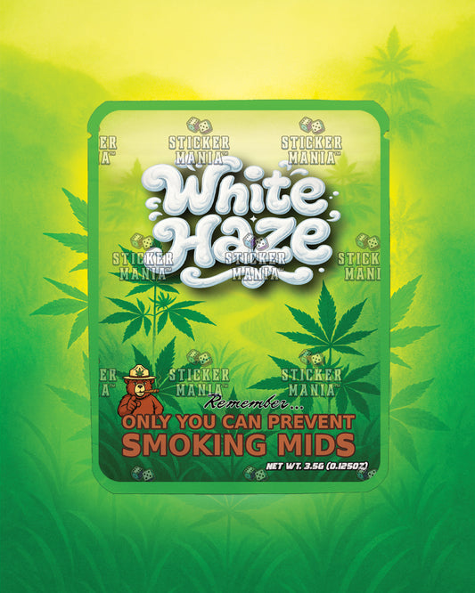 White Haze | Pre-Made Sticker Bag | 3.5g
