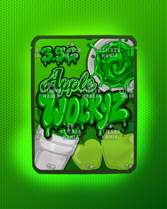 Wockyz Apple | Pre-Made Sticker Bag | 3.5g