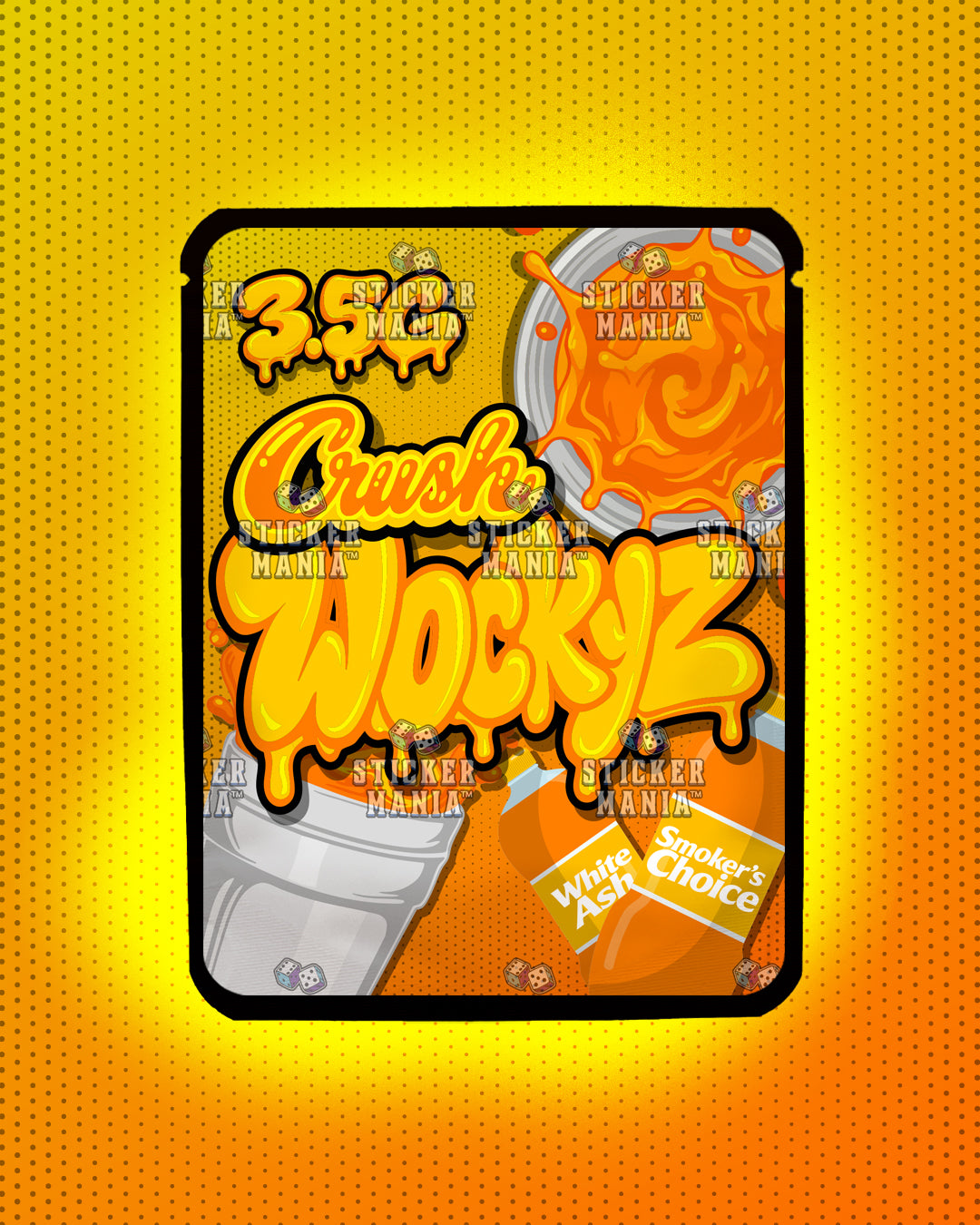 Wockyz Crush | Pre-Made Sticker Bag | 3.5g