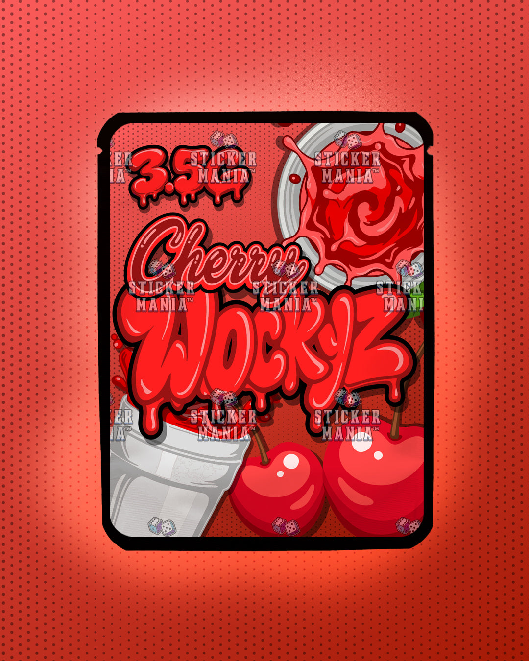 Wockyz Cherry | Pre-Made Sticker Bag | 3.5g