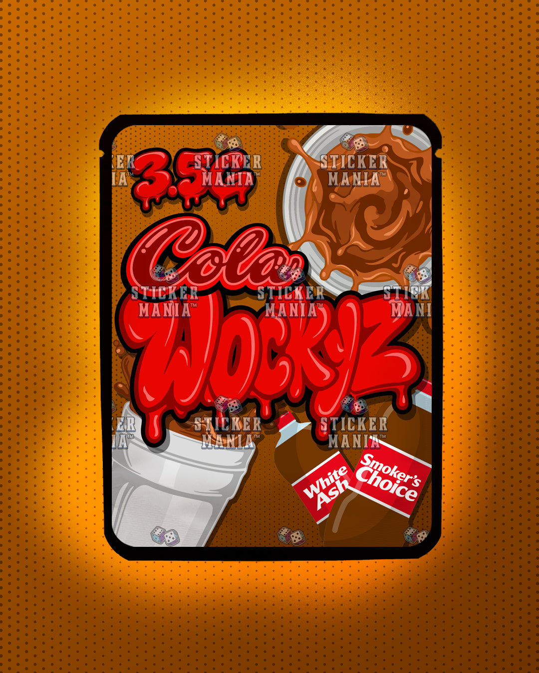 Wockyz Cola | Pre-Made Sticker Bag | 3.5g