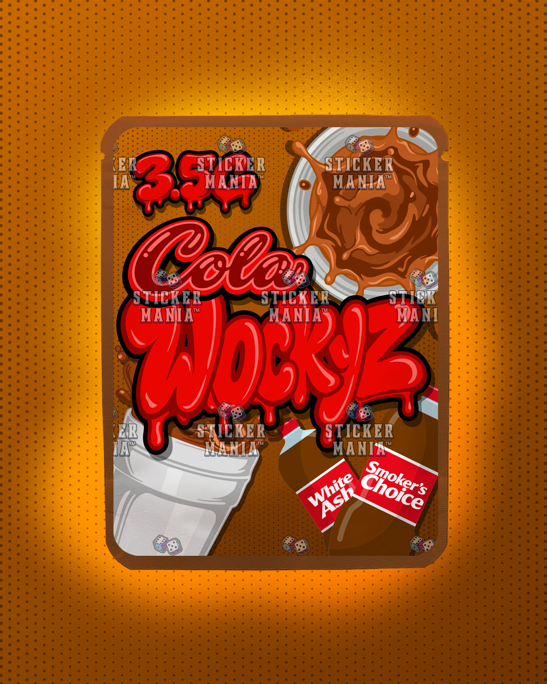 Wockyz Cola | Pre-Made Sticker Bag | 3.5g