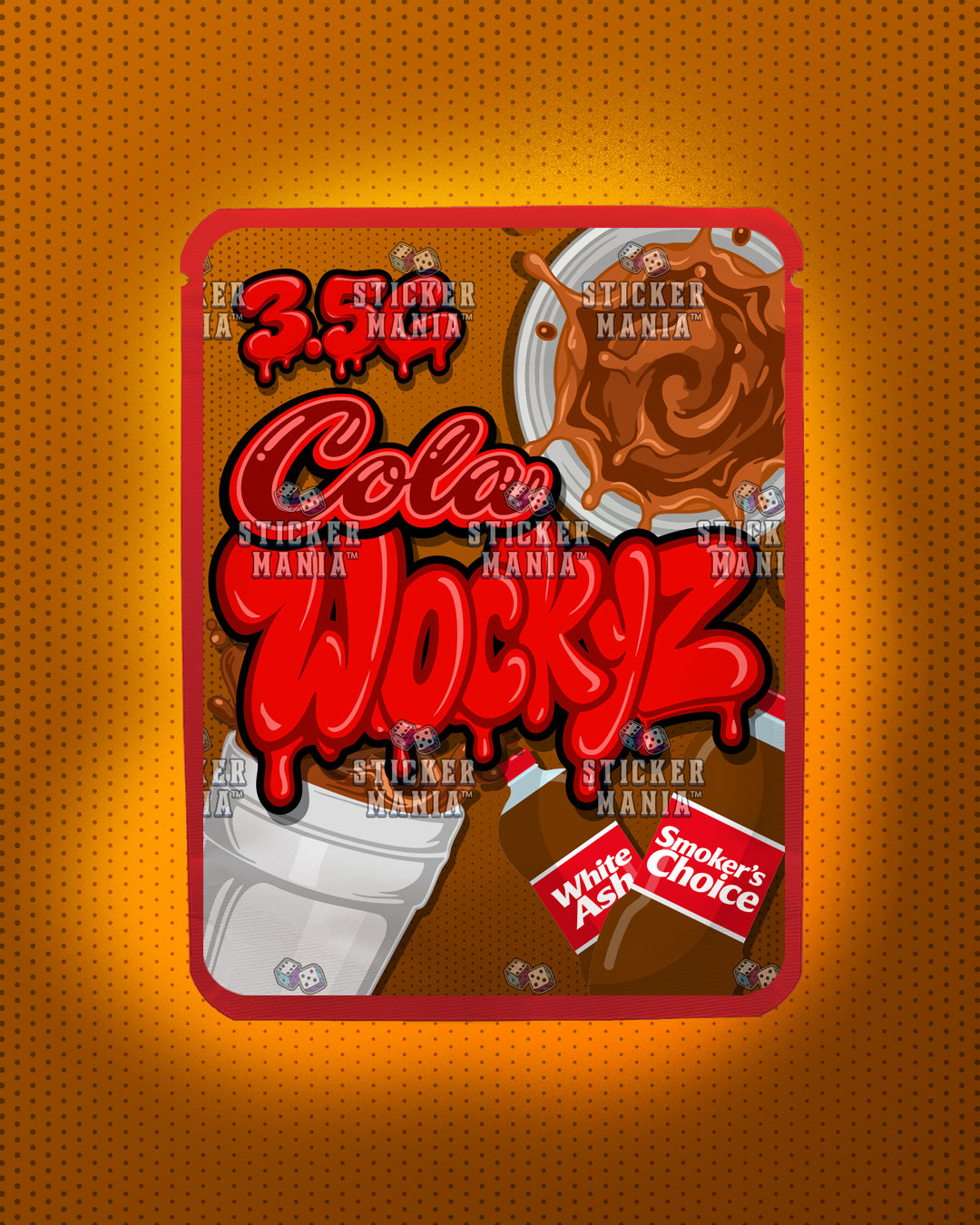 Wockyz Cola | Pre-Made Sticker Bag | 3.5g