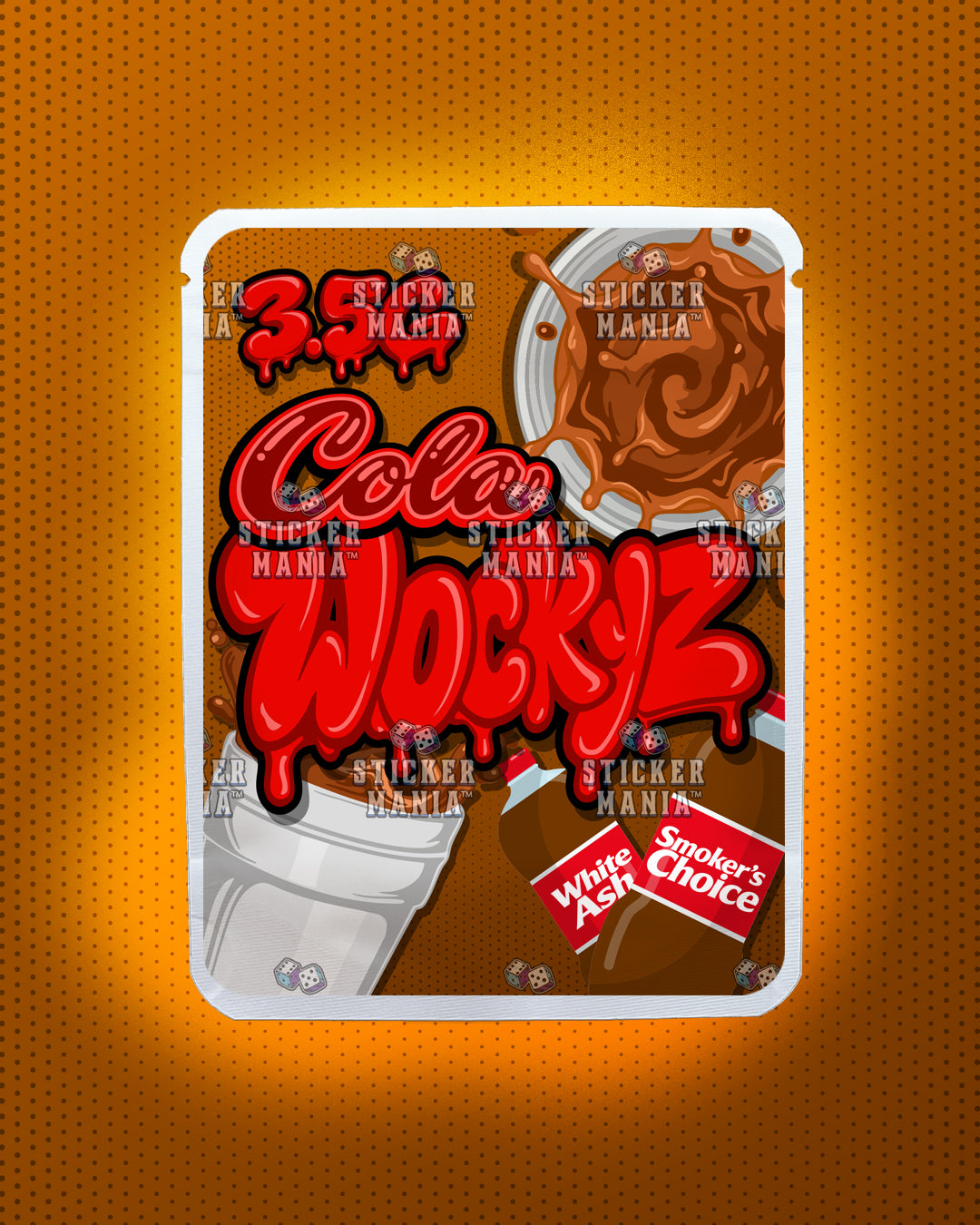 Wockyz Cola | Pre-Made Sticker Bag | 3.5g