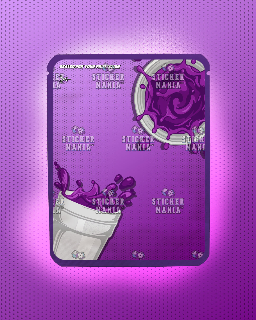 Wockyz Grape | Pre-Made Sticker Bag | 3.5g