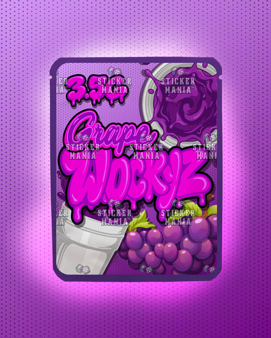 Wockyz Grape | Pre-Made Sticker Bag | 3.5g