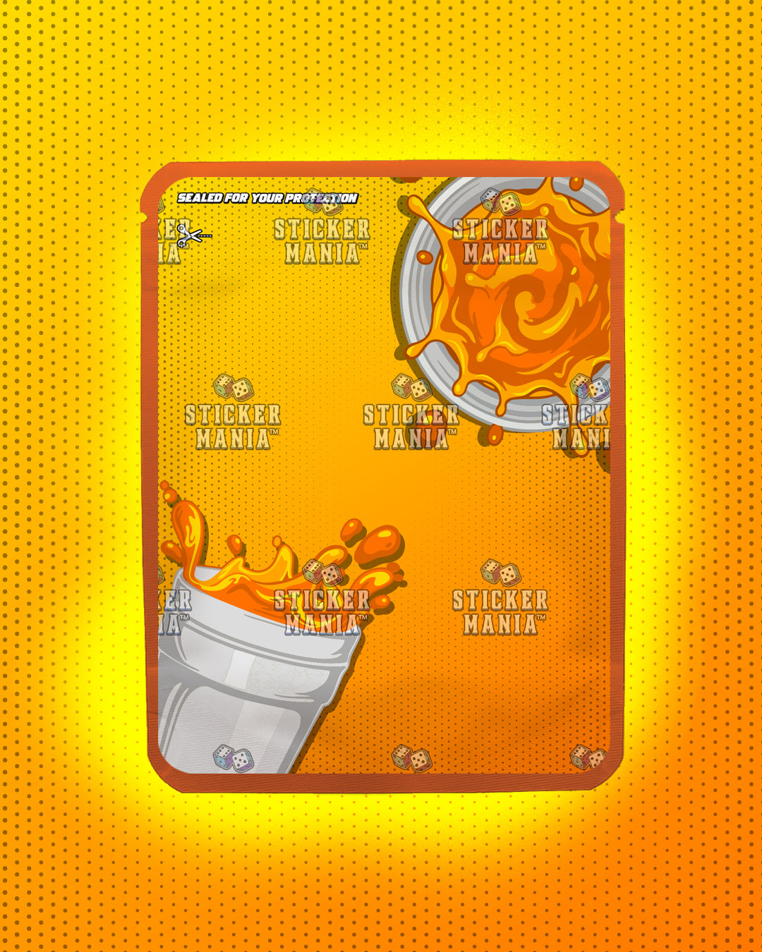 Wockyz Mango | Pre-Made Sticker Bag | 3.5g