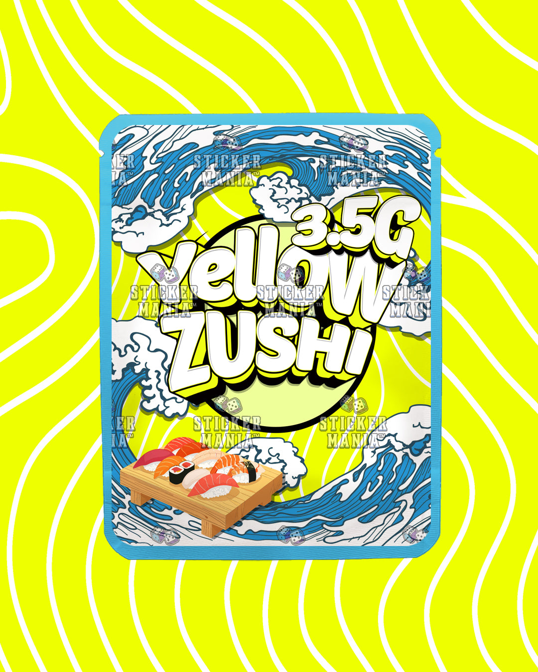 Yellow Zushi | Pre-Made Sticker Bag | 3.5g