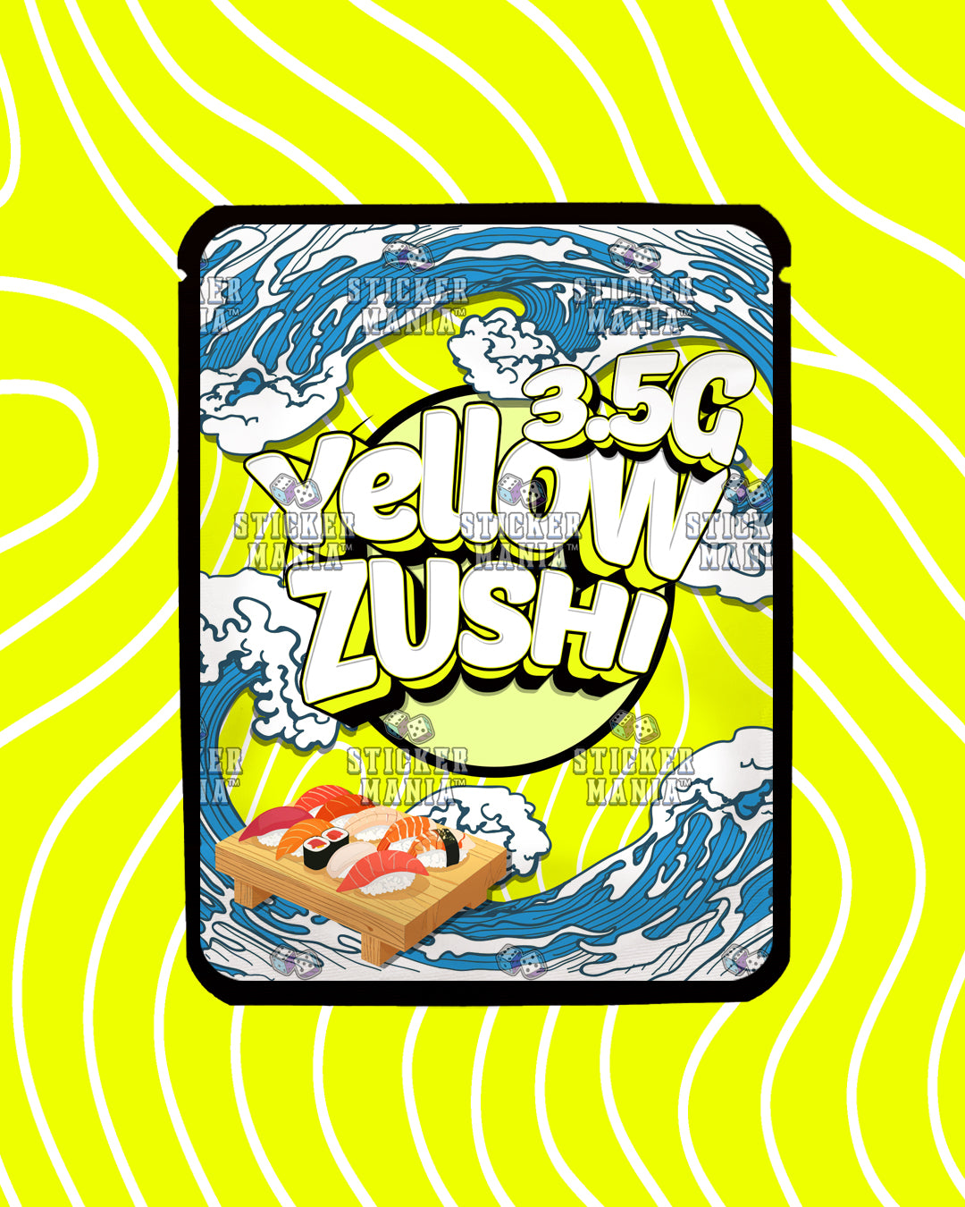 Yellow Zushi | Pre-Made Sticker Bag | 3.5g