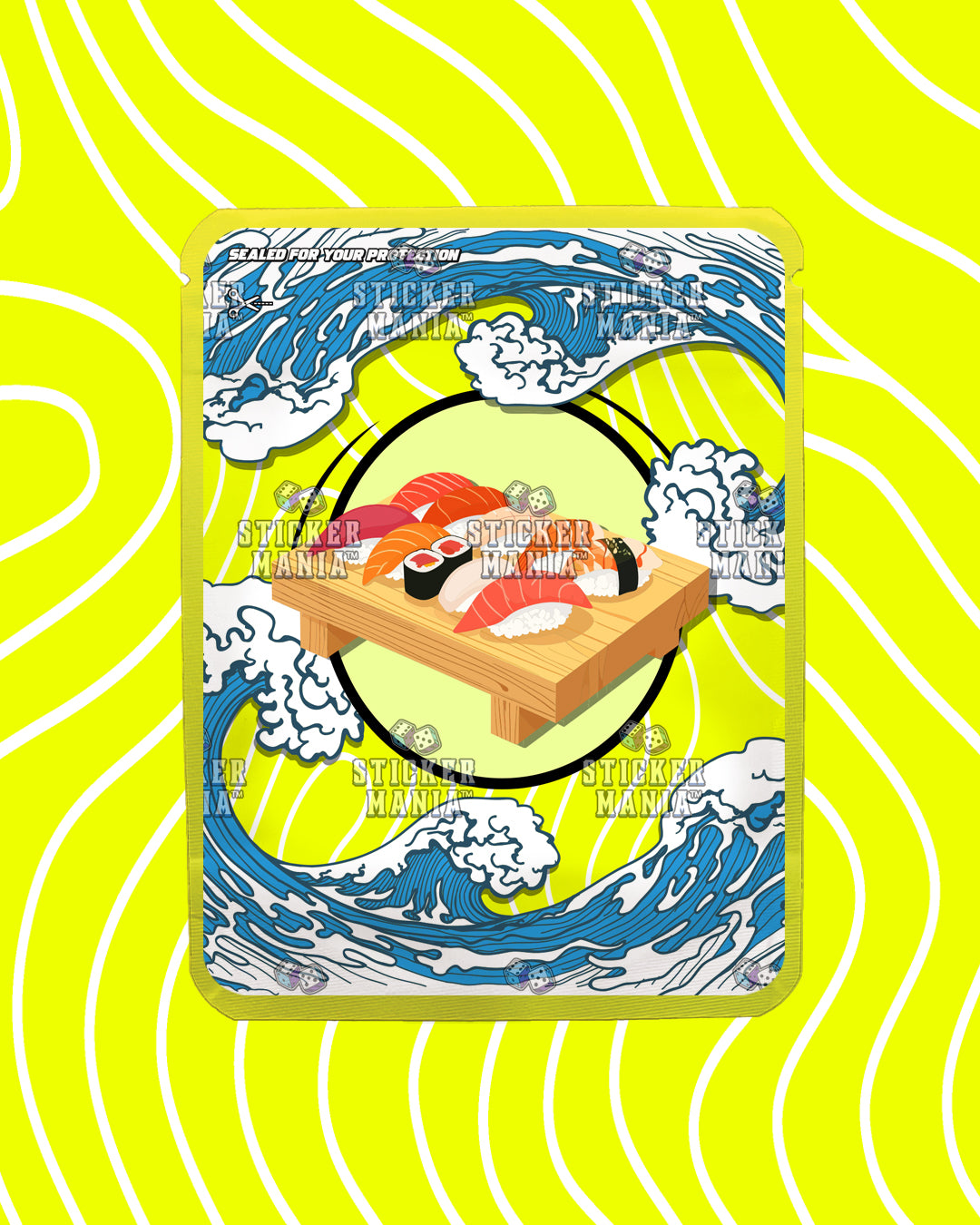 Yellow Zushi | Pre-Made Sticker Bag | 3.5g