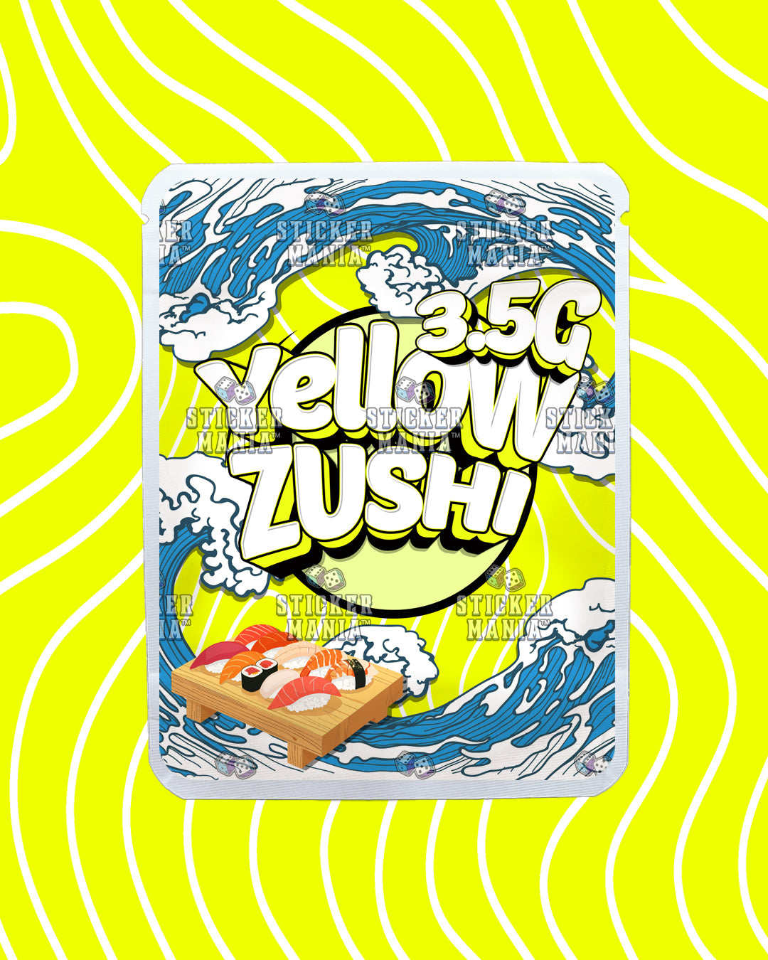 Yellow Zushi | Pre-Made Sticker Bag | 3.5g