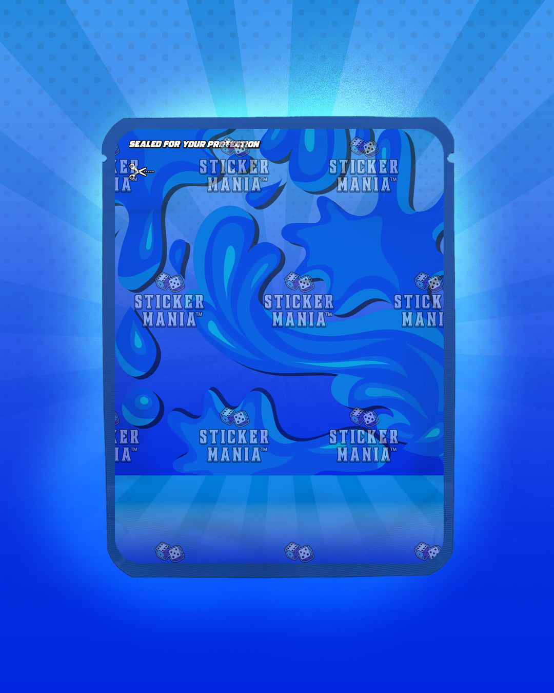 Z Fuel Blue Razz | Pre-Made Sticker Bag | 3.5g