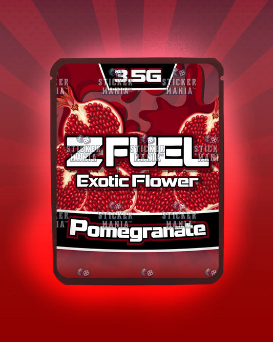 Z Fuel Pomegranate | Pre-Made Sticker Bag | 3.5g