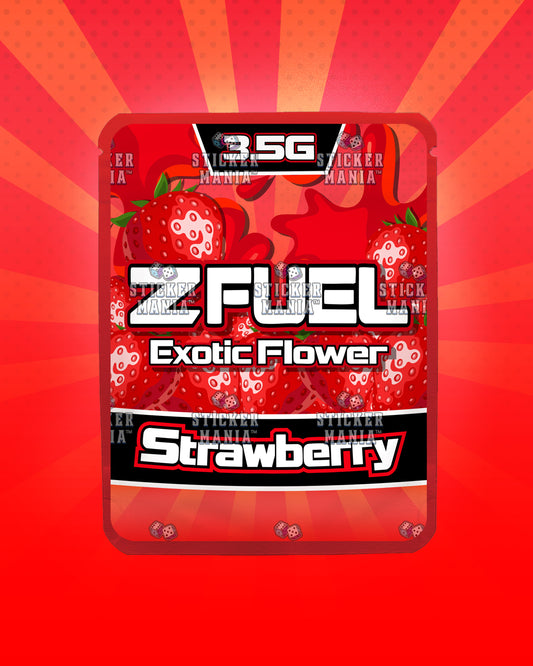 Z Fuel Strawberry | Pre-Made Sticker Bag | 3.5g