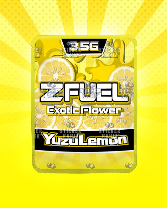 Z Fuel Yuzu Lemon | Pre-Made Sticker Bag | 3.5g
