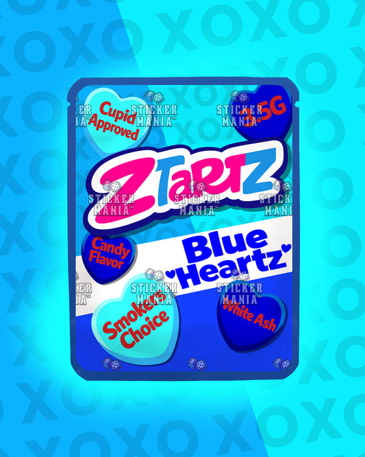 Z Tartz Blue Heartz | Pre-Made Sticker Bag | 3.5g
