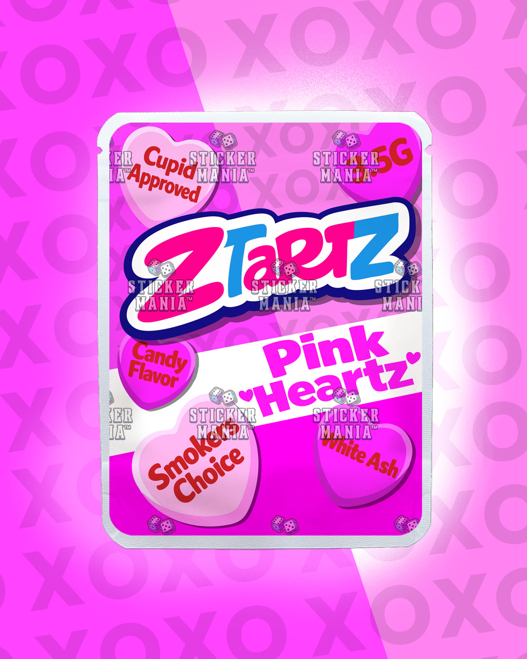 Z Tartz Pink Heartz | Pre-Made Sticker Bag | 3.5g
