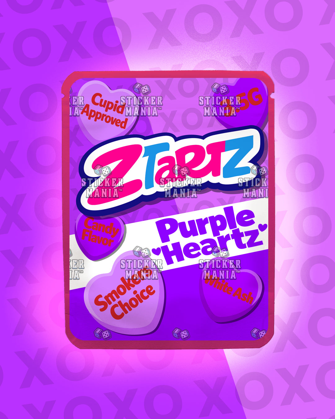 Z Tartz Purple Heartz | Pre-Made Sticker Bag | 3.5g