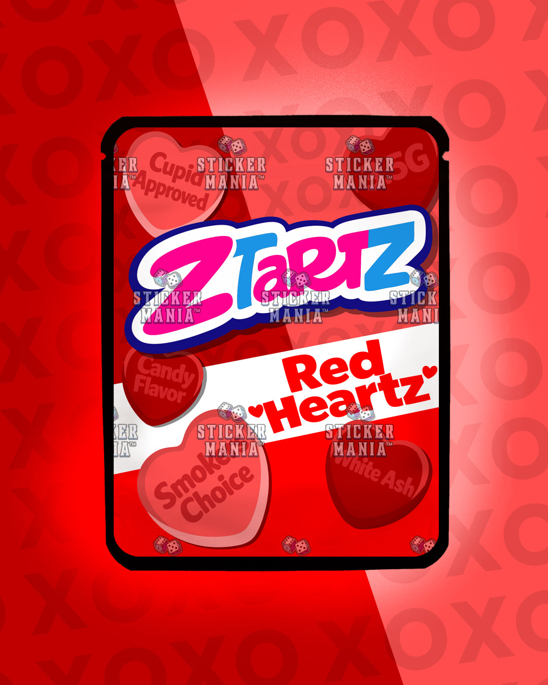 Z Tartz Red Heartz | Pre-Made Sticker Bag | 3.5g