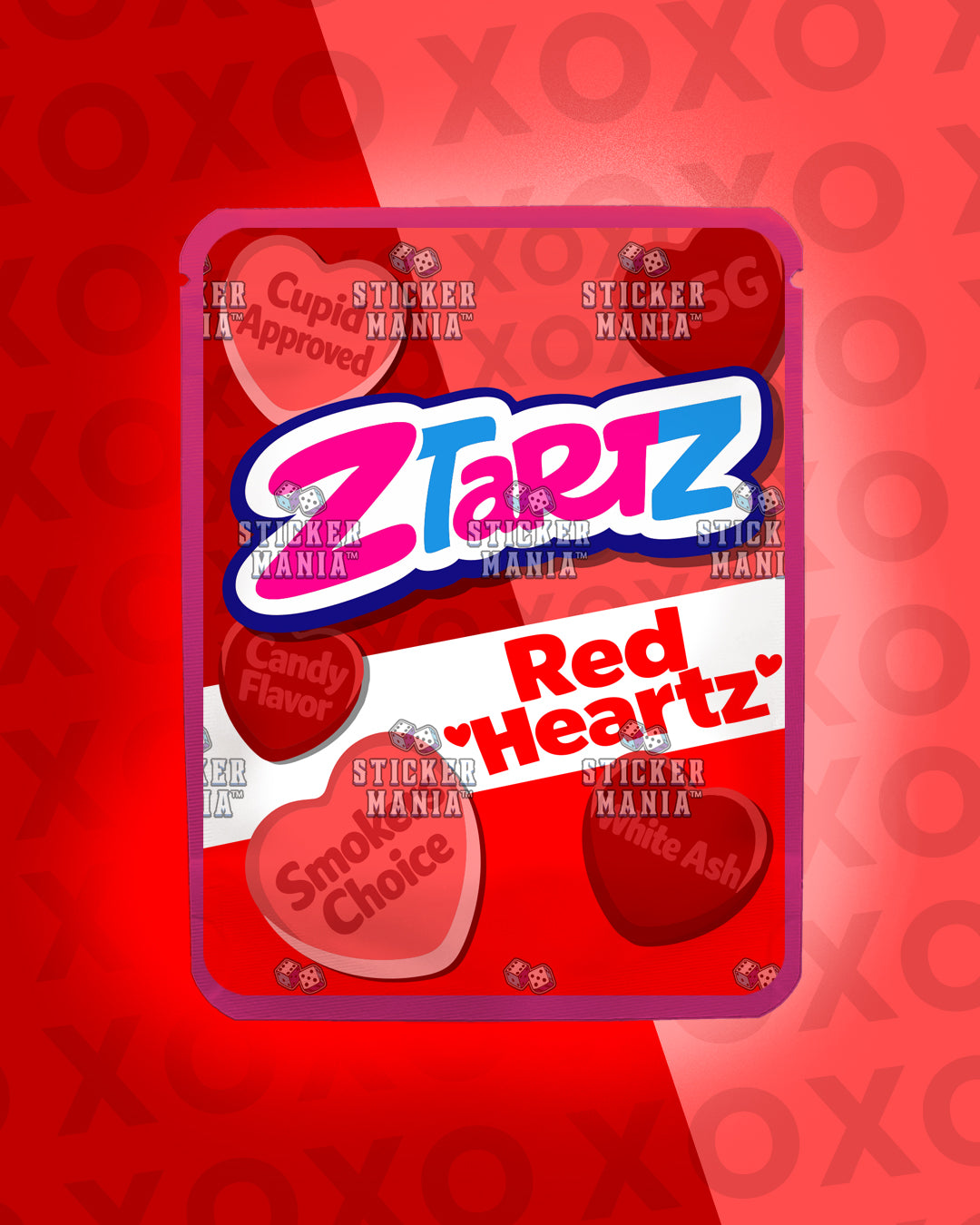 Z Tartz Red Heartz | Pre-Made Sticker Bag | 3.5g