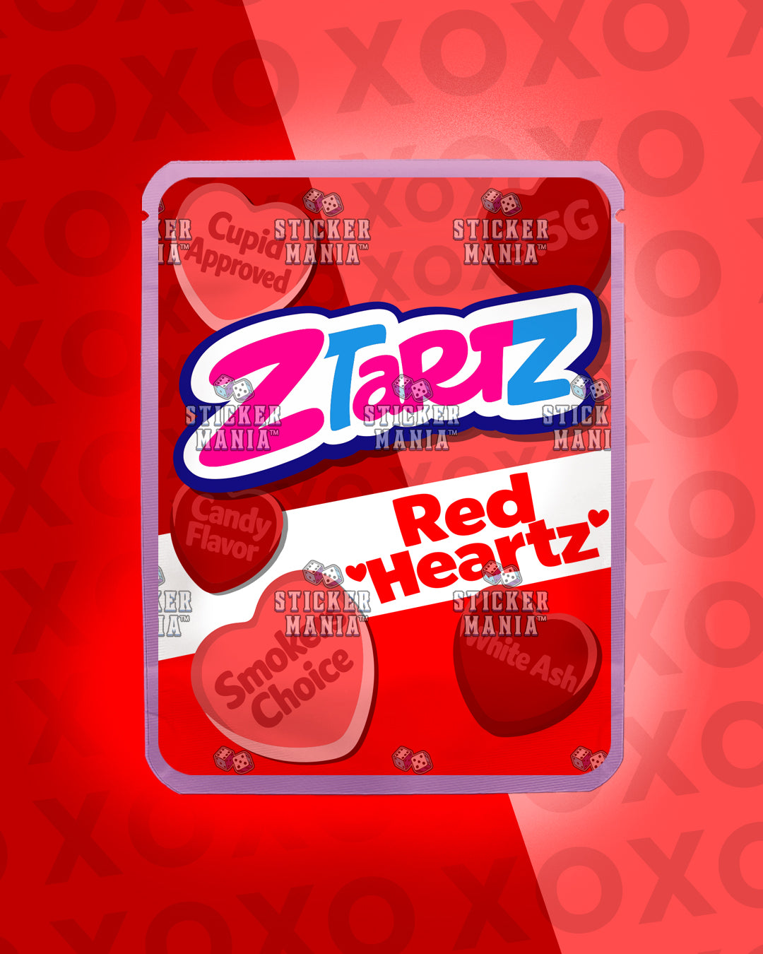 Z Tartz Red Heartz | Pre-Made Sticker Bag | 3.5g