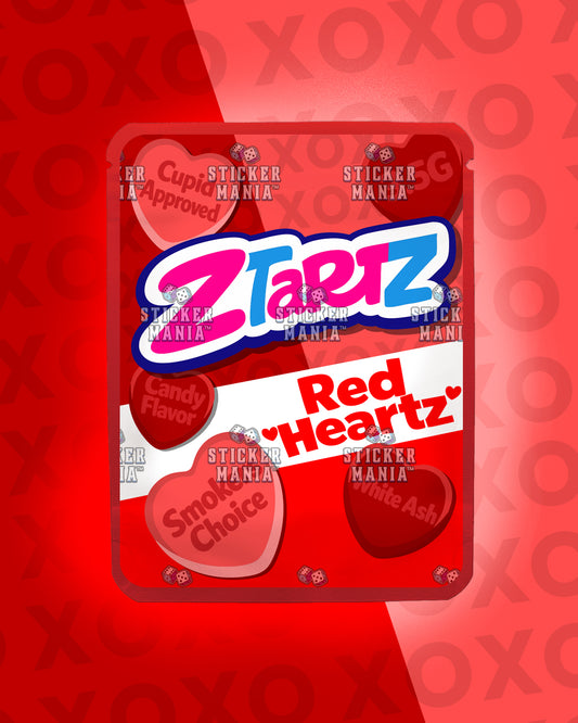 Z Tartz Red Heartz | Pre-Made Sticker Bag | 3.5g