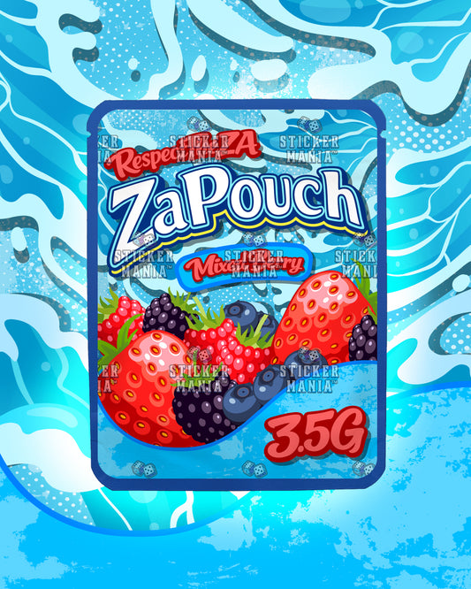 Za Pouch Mixed Berry | Pre-Made Sticker Bag | 3.5g