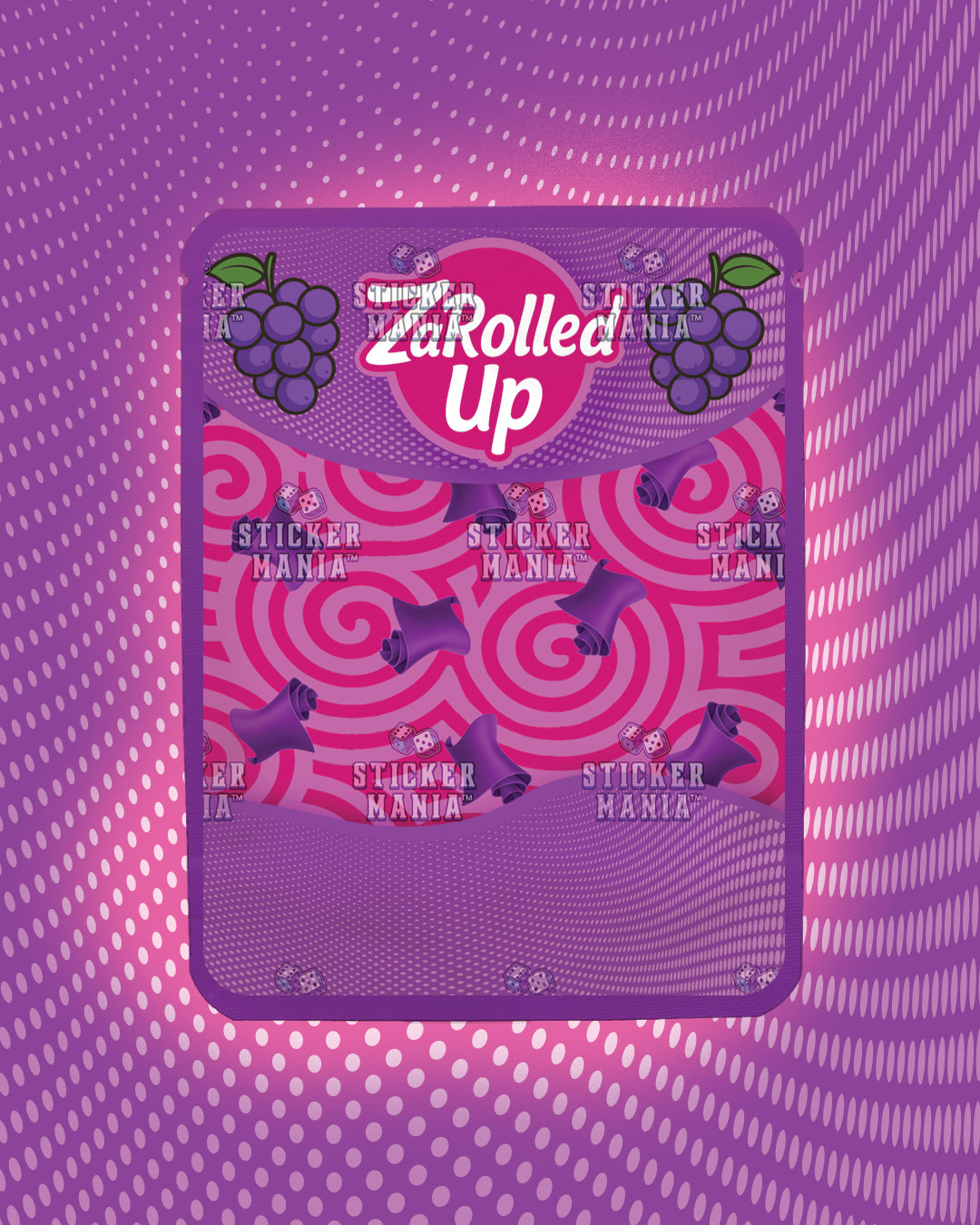 Za Rolled Up Grape | Pre-Made Sticker Bag | 3.5g