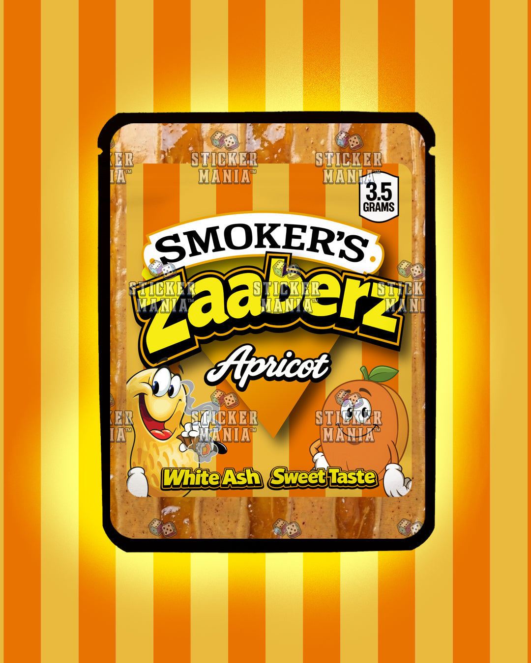Zaaberz Apricot | Pre-Made Sticker Bag | 3.5g