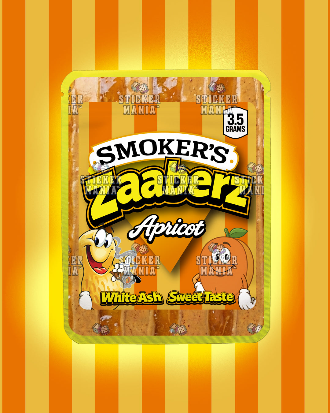 Zaaberz Apricot | Pre-Made Sticker Bag | 3.5g