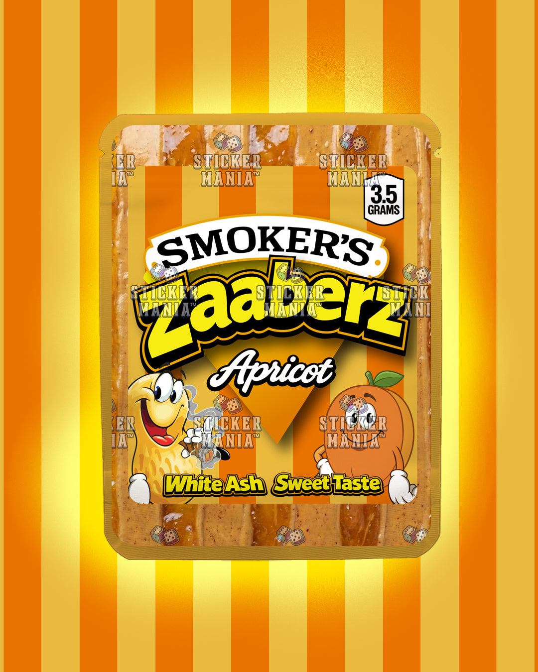 Zaaberz Apricot | Pre-Made Sticker Bag | 3.5g