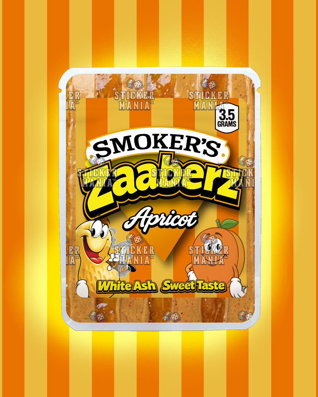 Zaaberz Apricot | Pre-Made Sticker Bag | 3.5g