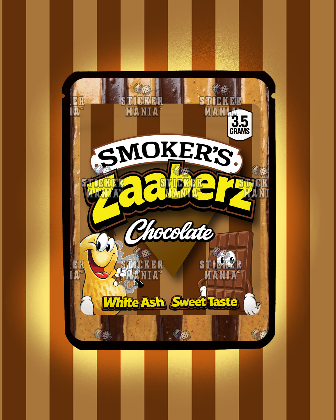 Zaaberz Chocolate | Pre-Made Sticker Bag | 3.5g