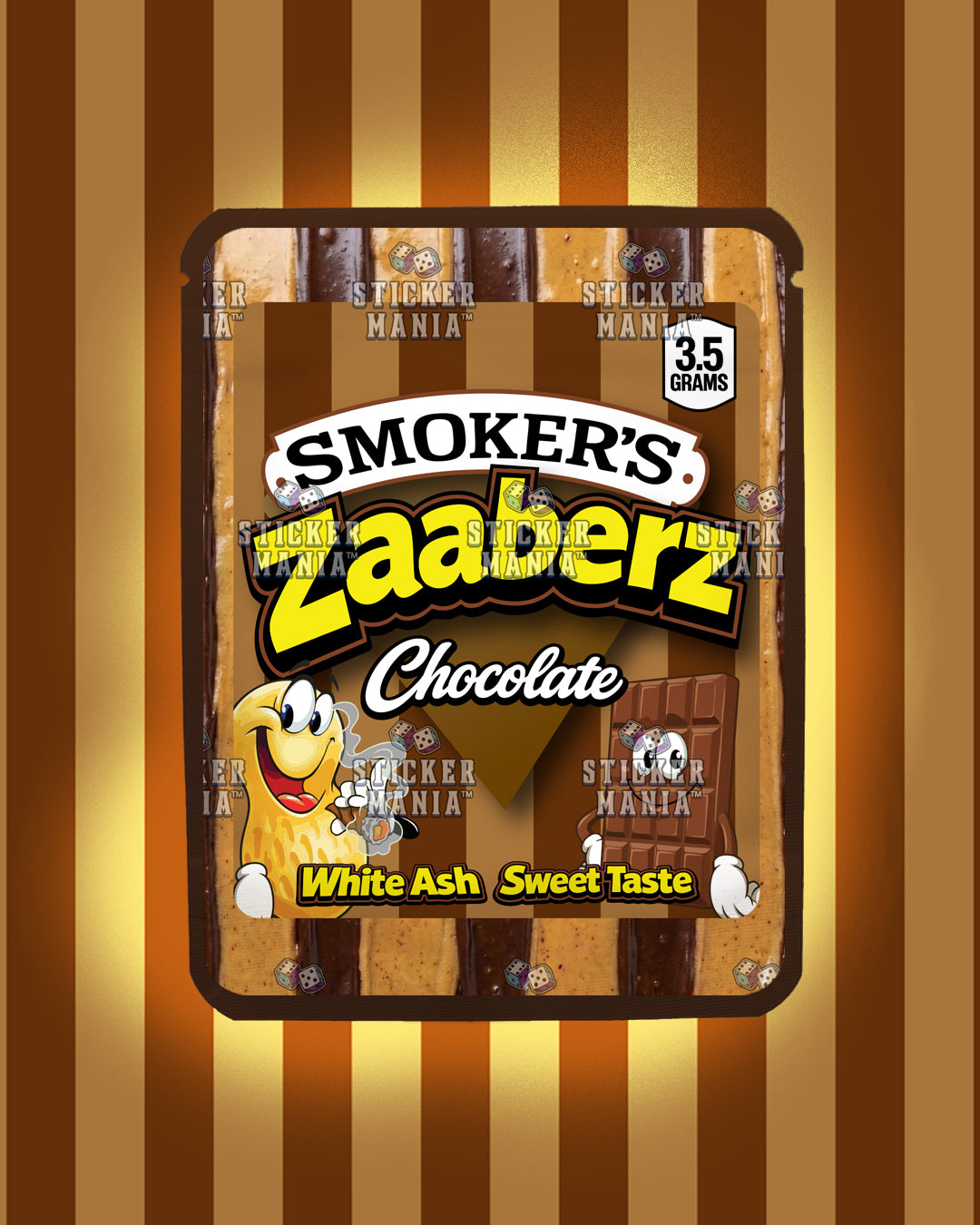 Zaaberz Chocolate | Pre-Made Sticker Bag | 3.5g
