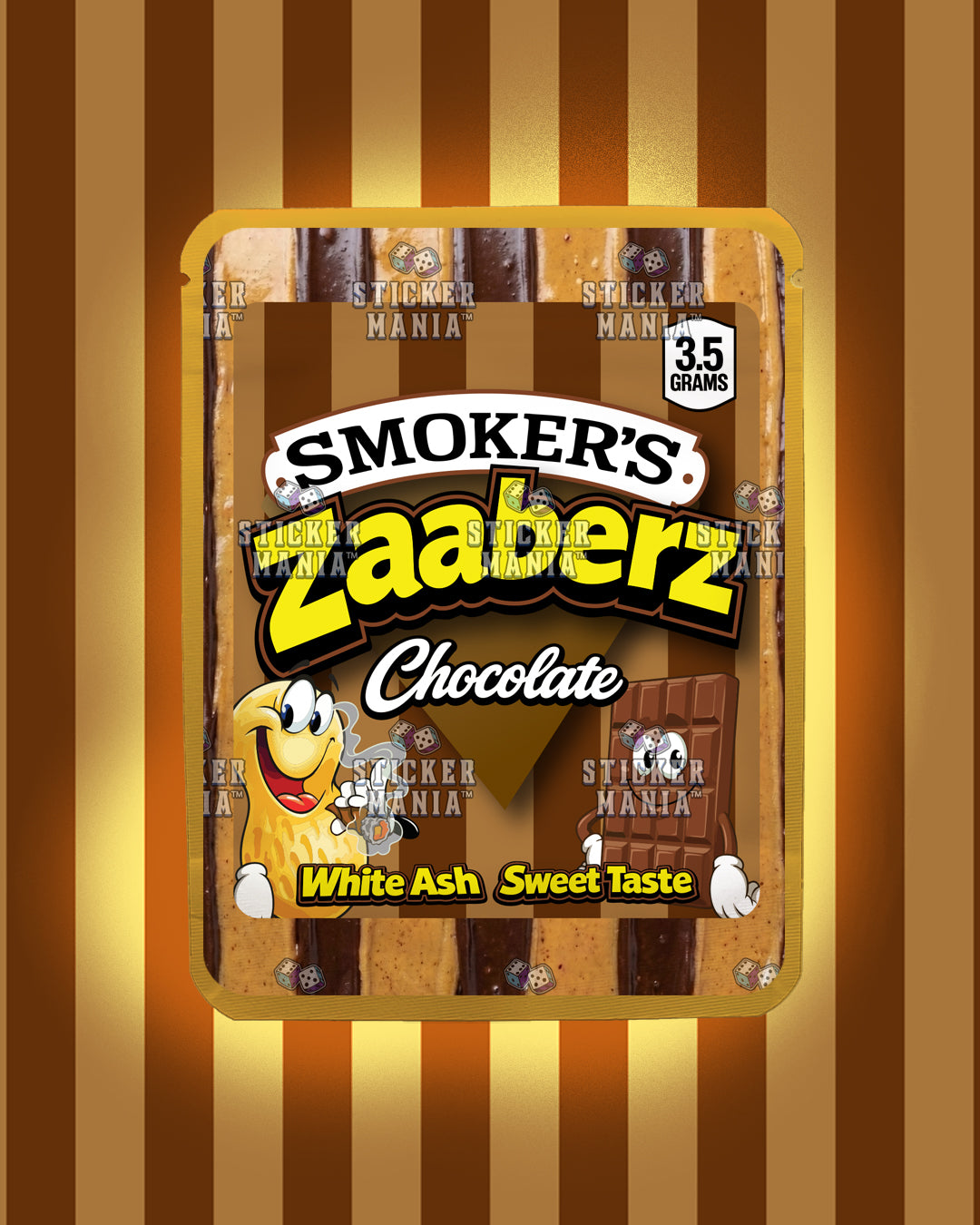 Zaaberz Chocolate | Pre-Made Sticker Bag | 3.5g