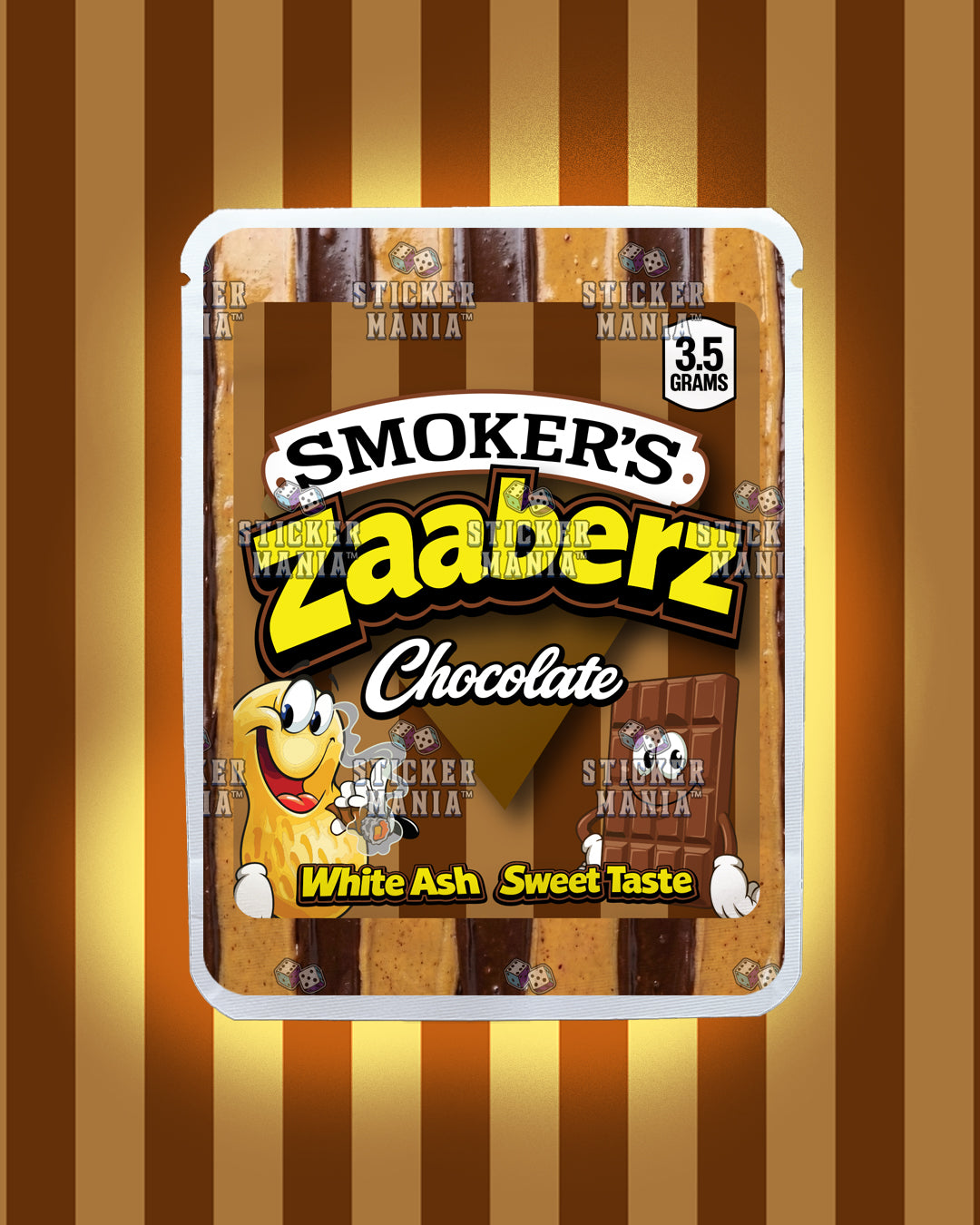 Zaaberz Chocolate | Pre-Made Sticker Bag | 3.5g
