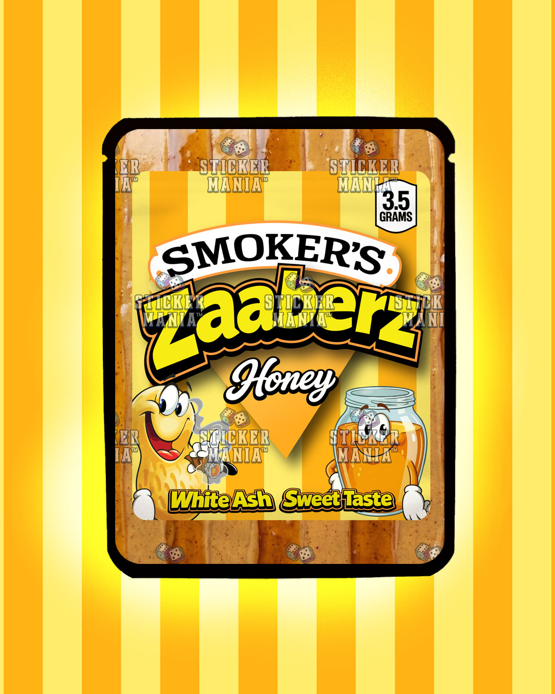 Zaaberz Honey | Pre-Made Sticker Bag | 3.5g