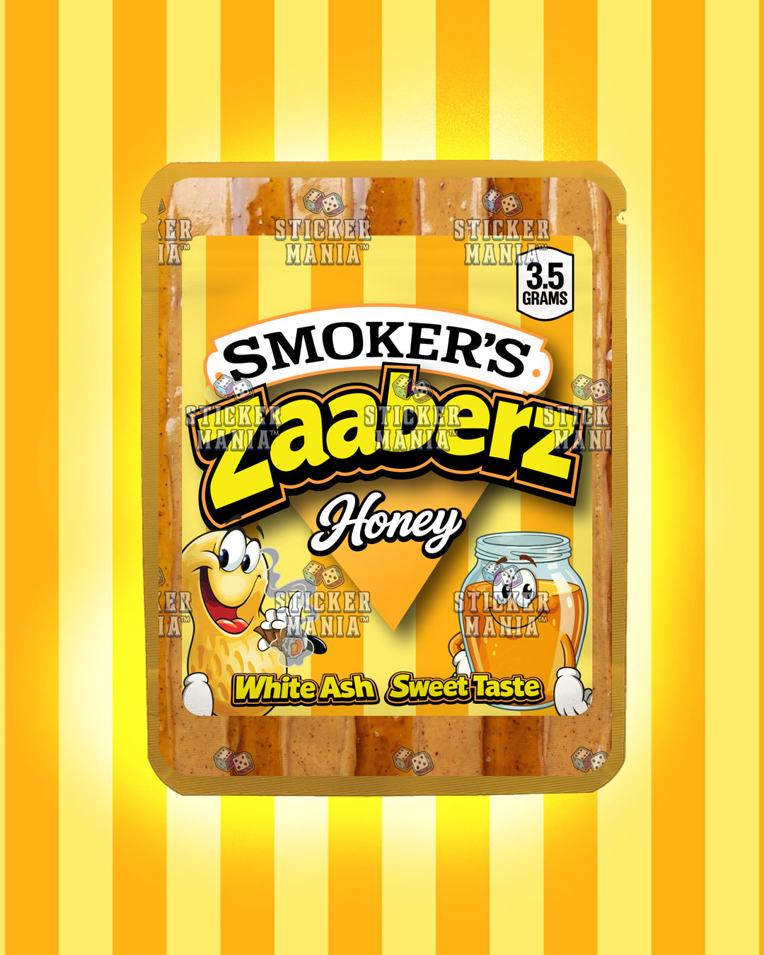 Zaaberz Honey | Pre-Made Sticker Bag | 3.5g
