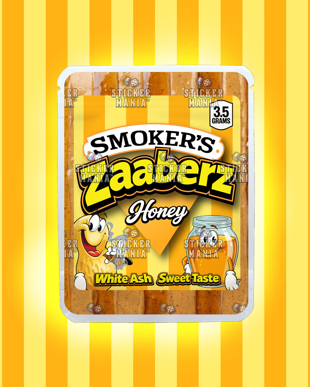 Zaaberz Honey | Pre-Made Sticker Bag | 3.5g