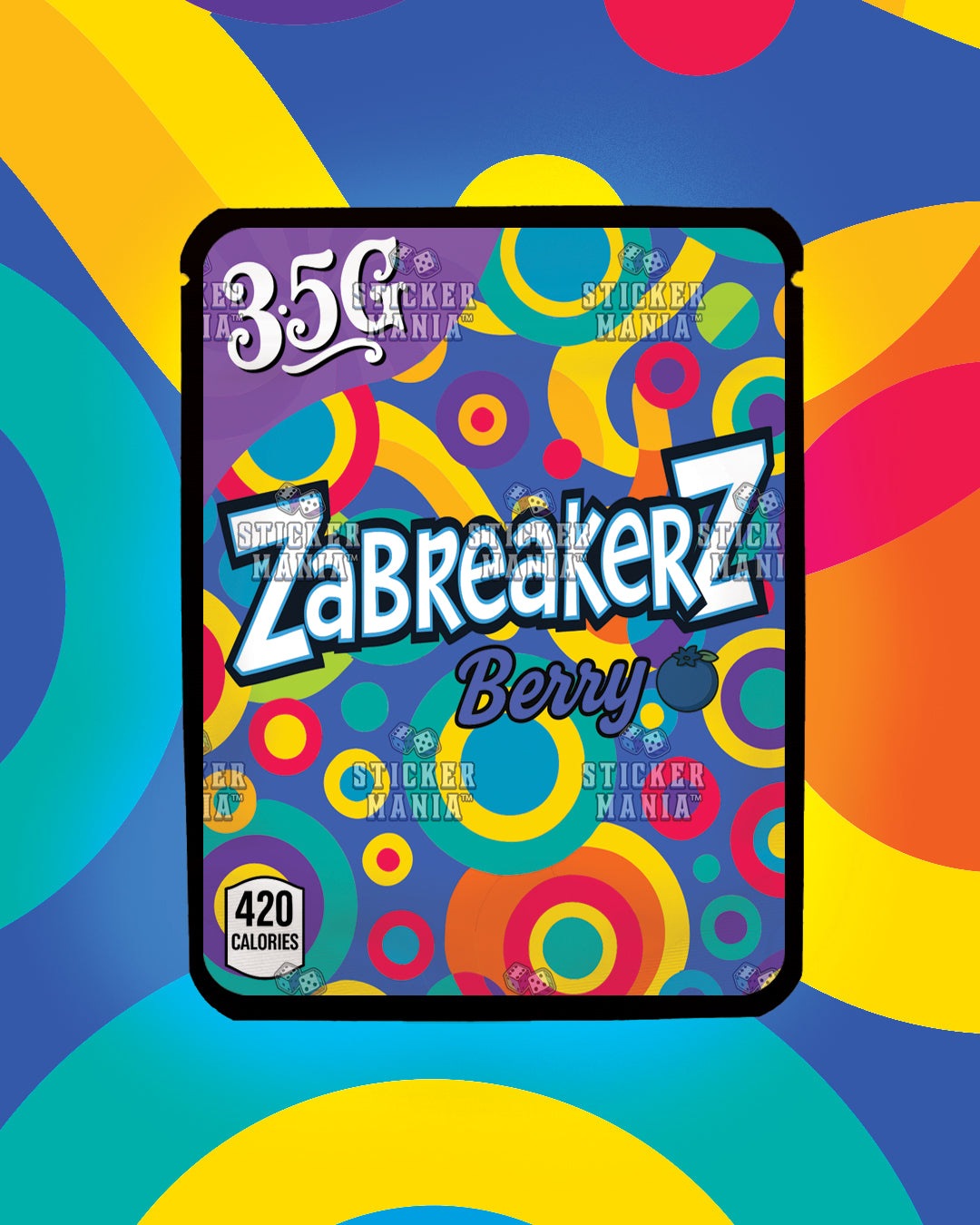 Zabreakerz Berry | Pre-Made Sticker Bag | 3.5g